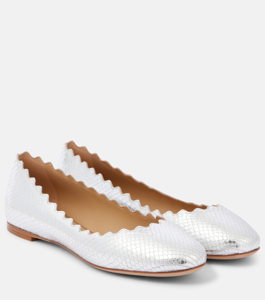 Ballerinas Lauren aus Metallic-Leder | Chloé