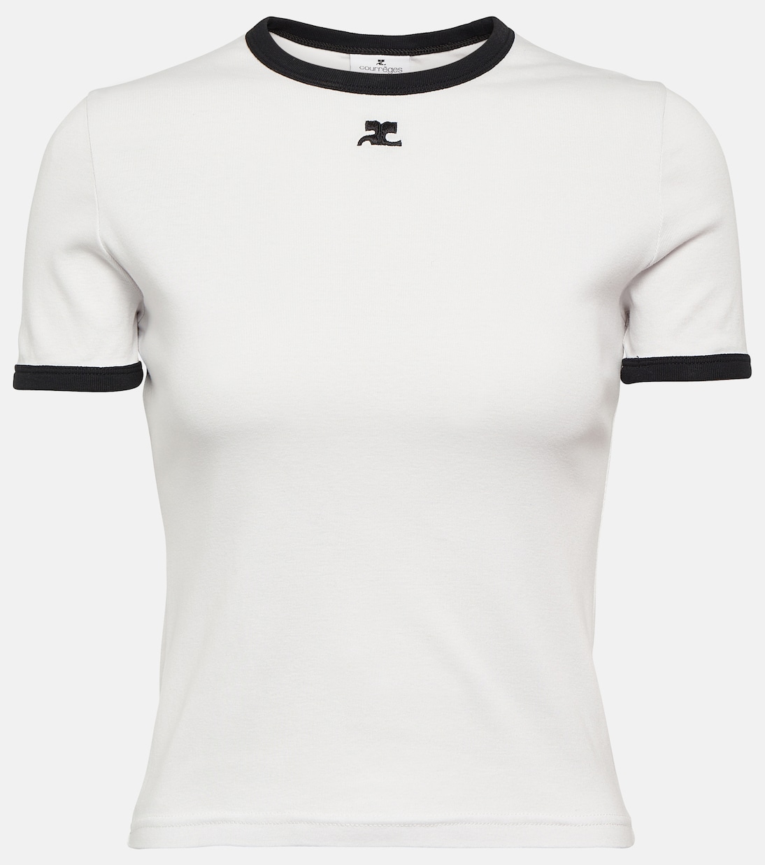T-shirt Reedition en coton à logo | Courrèges