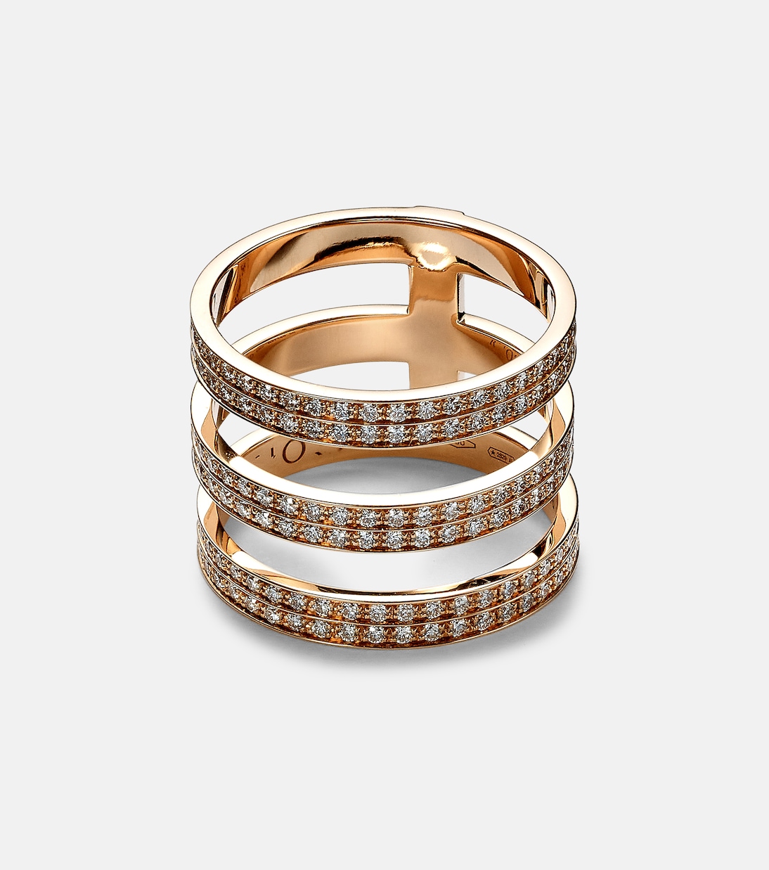 Anello Berbere in oro rosa 18kt con diamanti | Repossi