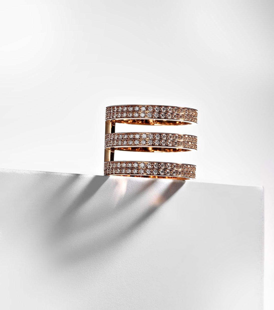 Anello Berbere in oro rosa 18kt con diamanti | Repossi