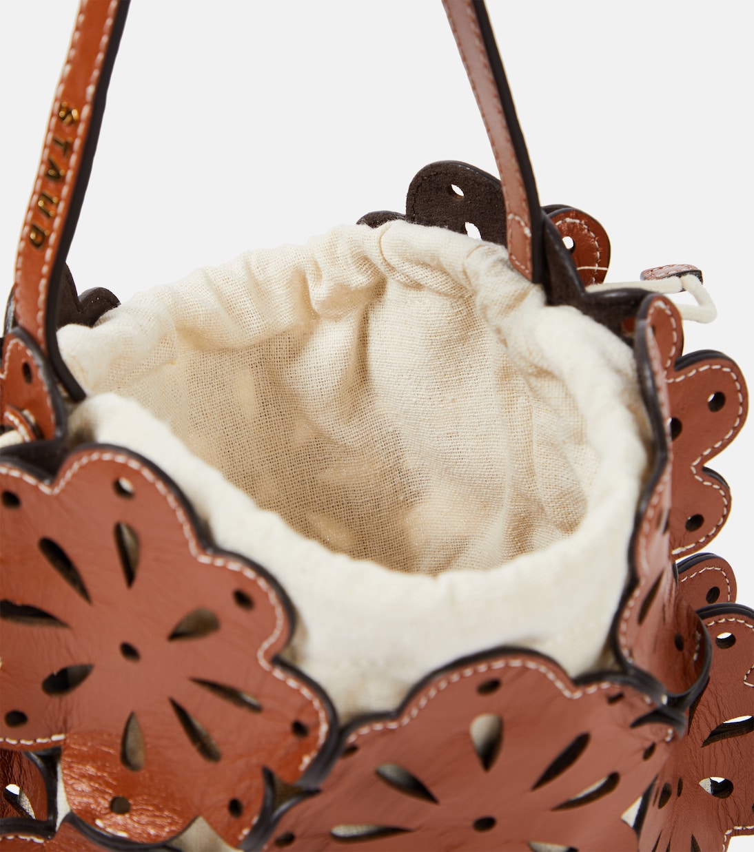 Sac seau Flora en cuir | Staud
