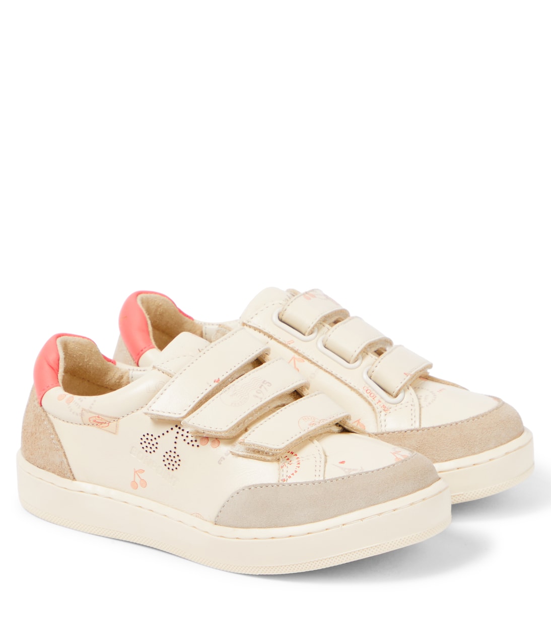 Fedy printed leather sneakers | Bonpoint