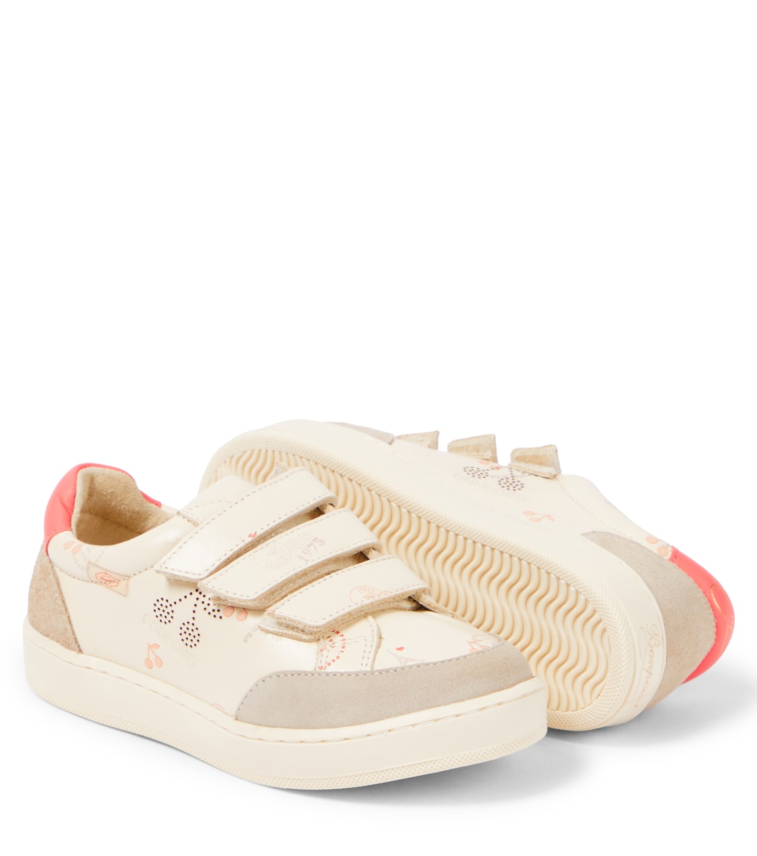 Fedy printed leather sneakers | Bonpoint