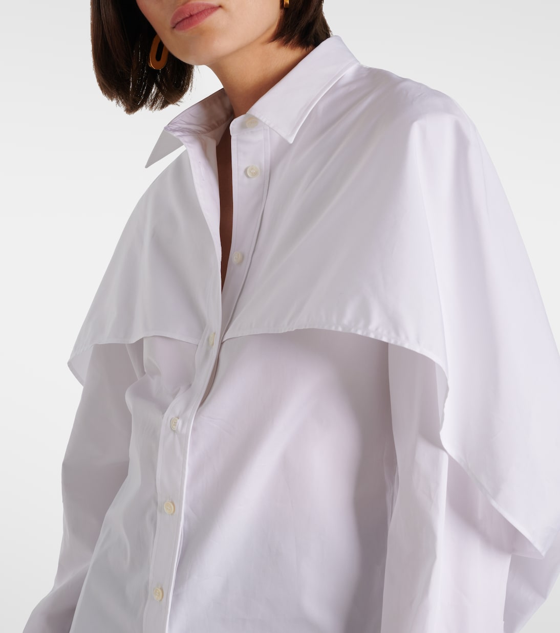 Blusa de algodón con capa | Stella McCartney