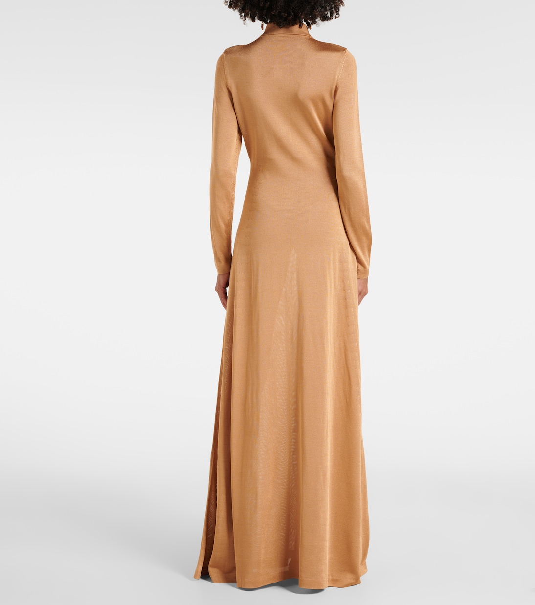 Vestido largo de punto con botones | Tom Ford