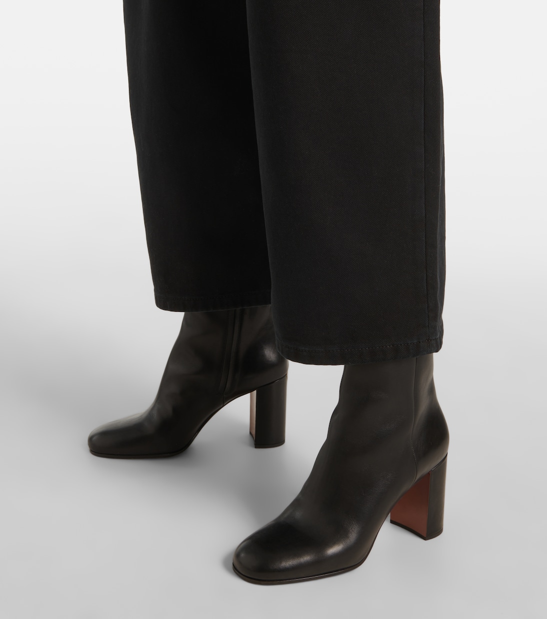 Botines de piel con logo | Prada