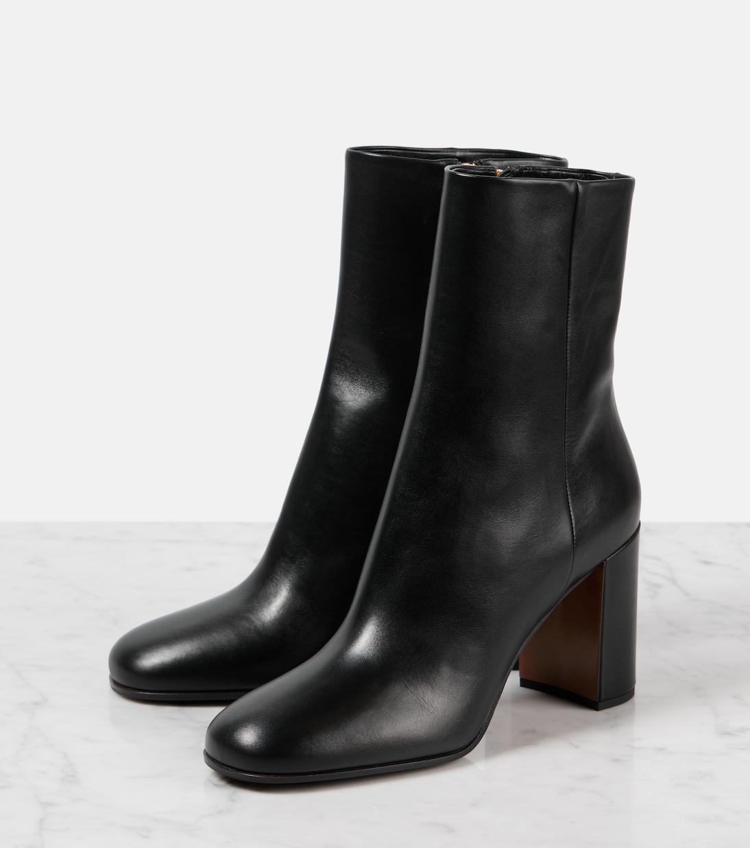 Botines de piel con logo | Prada
