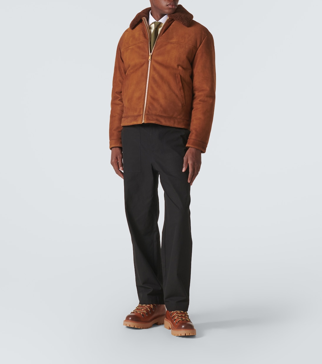 Schnürstiefel aus Leder | Prada