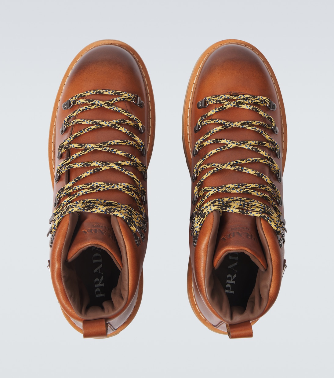 Schnürstiefel aus Leder | Prada