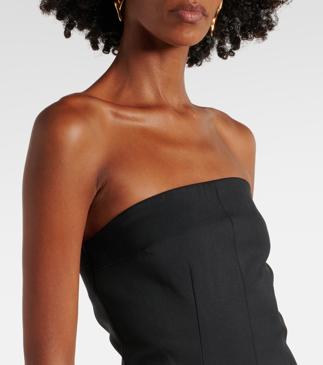 Robe Chute sans bretelles en satin | Entire Studios