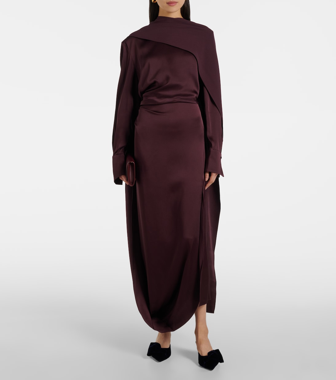 Robe midi en satin | Erdem