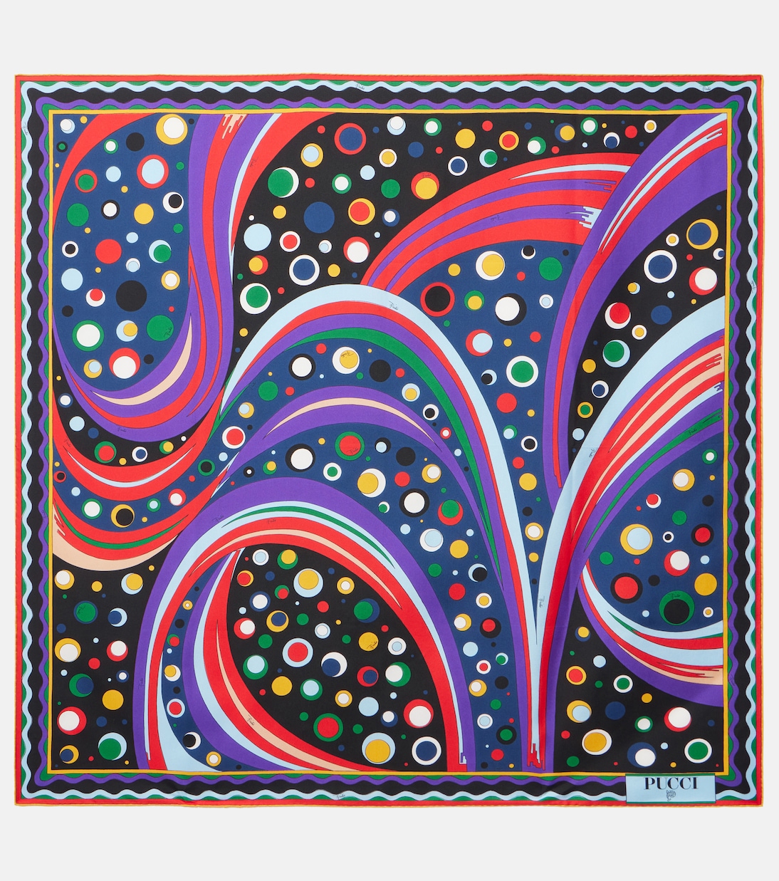 Foulard Fontane in twill di seta | Pucci