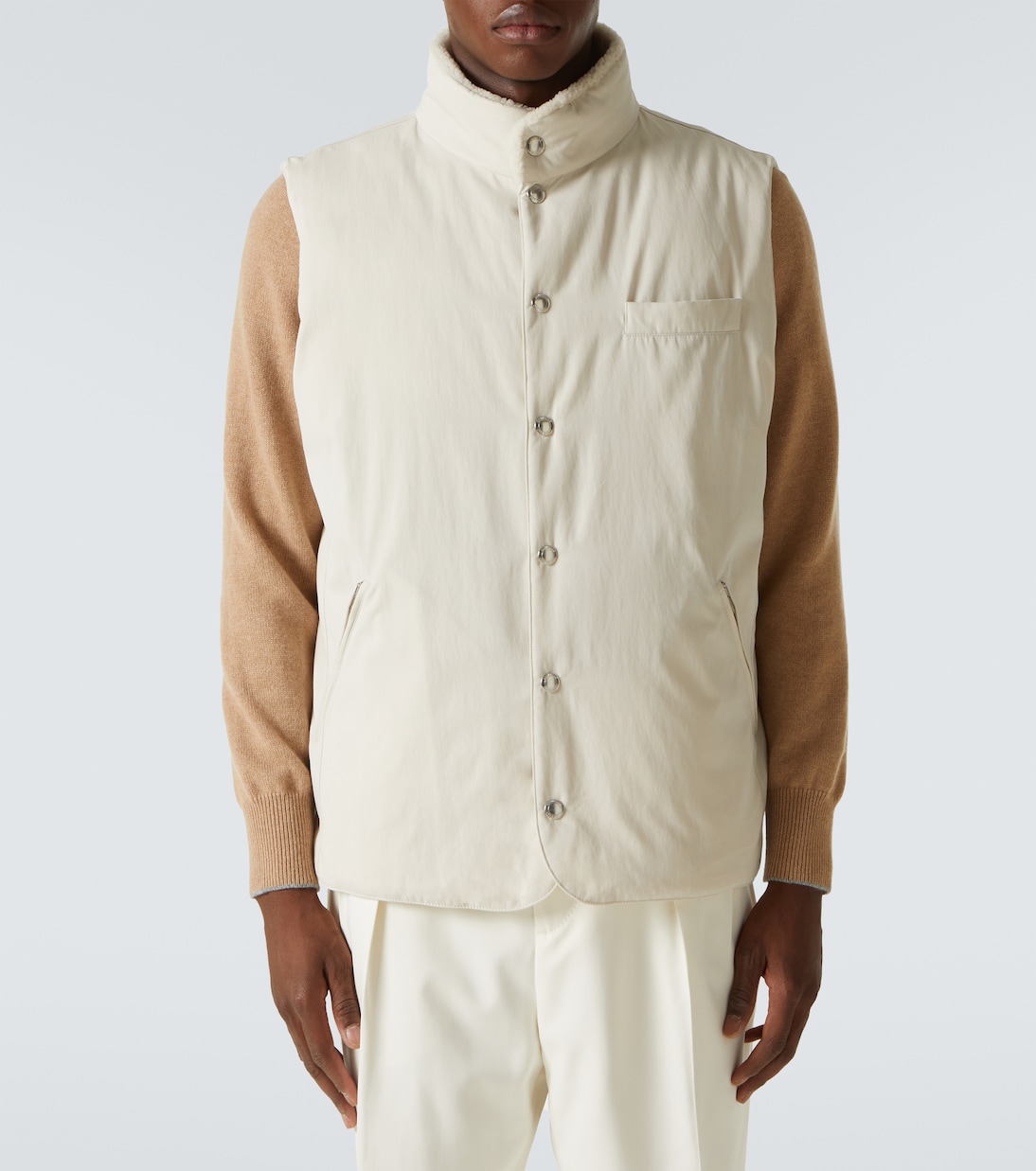 Daunenweste aus Gabardine  | Brunello Cucinelli