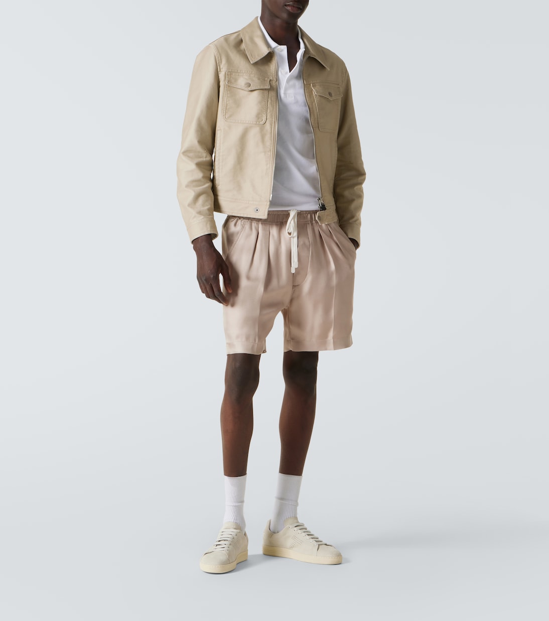 Giacca blouson in raso di cotone | Tom Ford