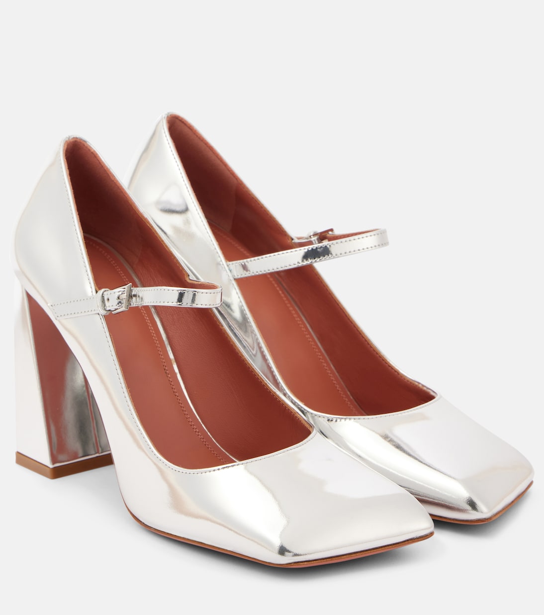 Pumps Mary Jane Charlotte 95 in pelle | Amina Muaddi