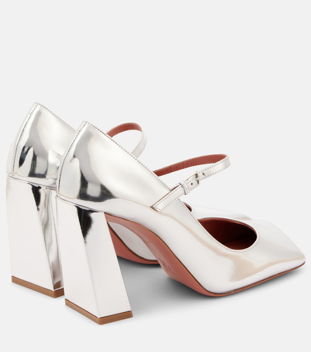 Pumps Mary Jane Charlotte 95 in pelle | Amina Muaddi