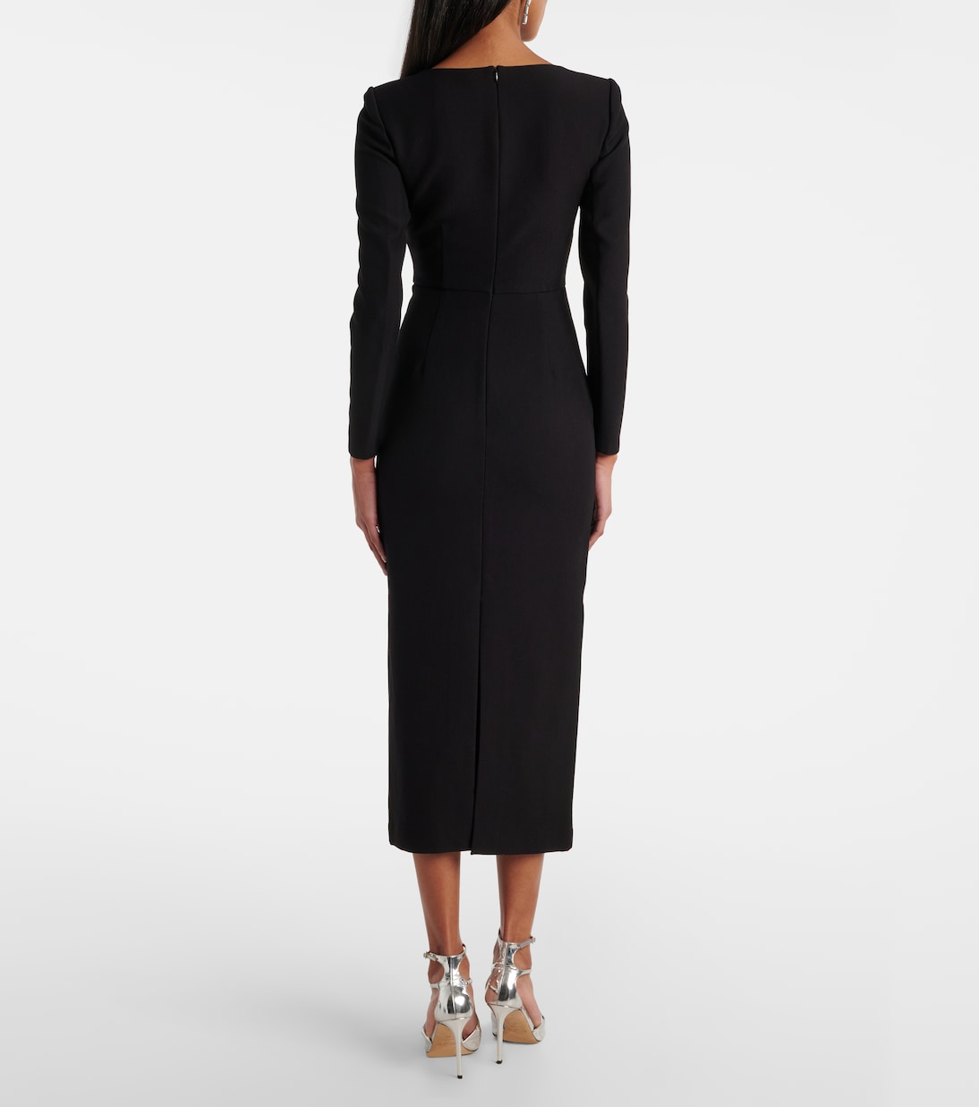 Abito midi in crêpe | Roland Mouret