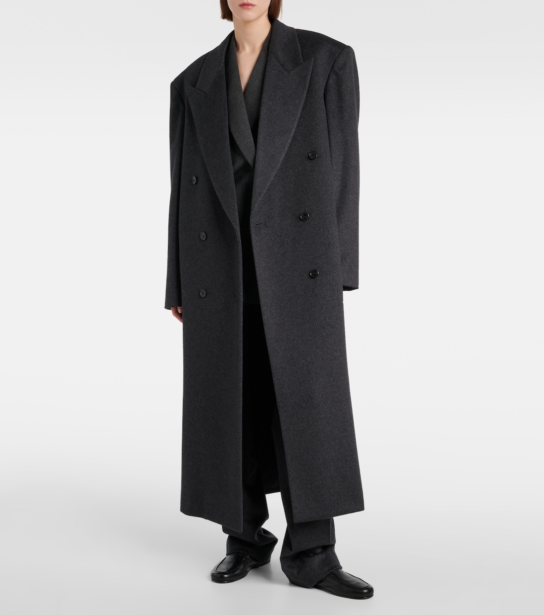 Pantaloni regular Selvie in cashmere | The Row