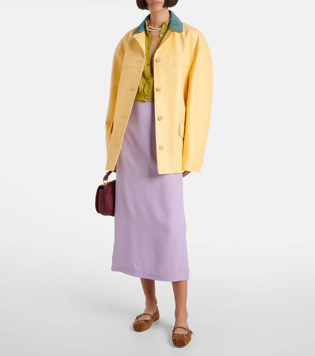 Gonna midi in sablé | Gucci