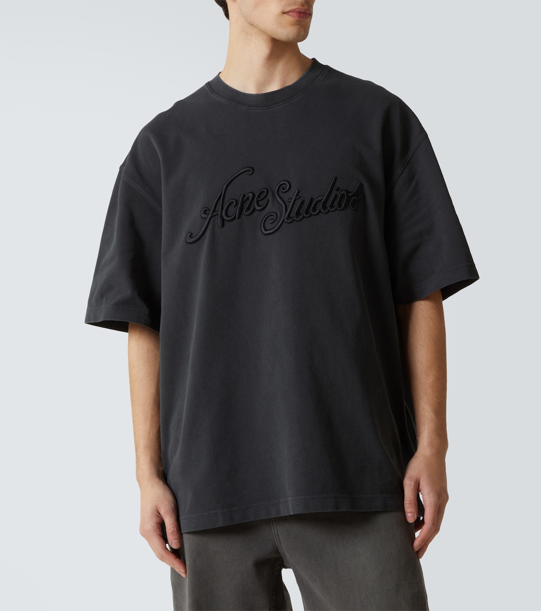 로고 코튼 티셔츠 | Acne Studios