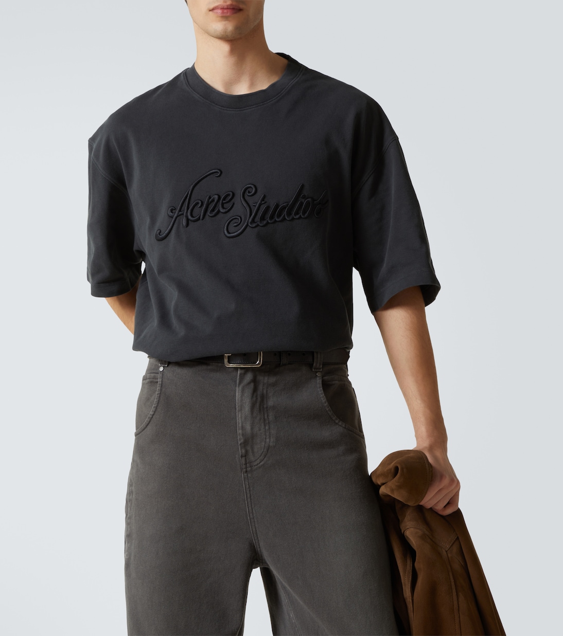 로고 코튼 티셔츠 | Acne Studios