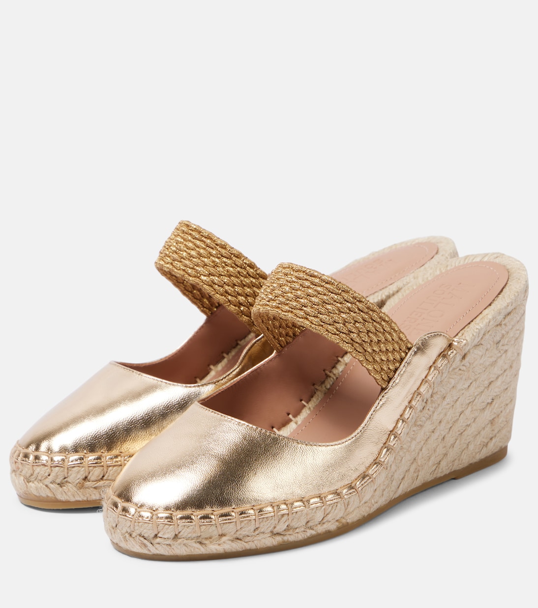 Alpargatas con cuña Siena 70 de piel | Malone Souliers