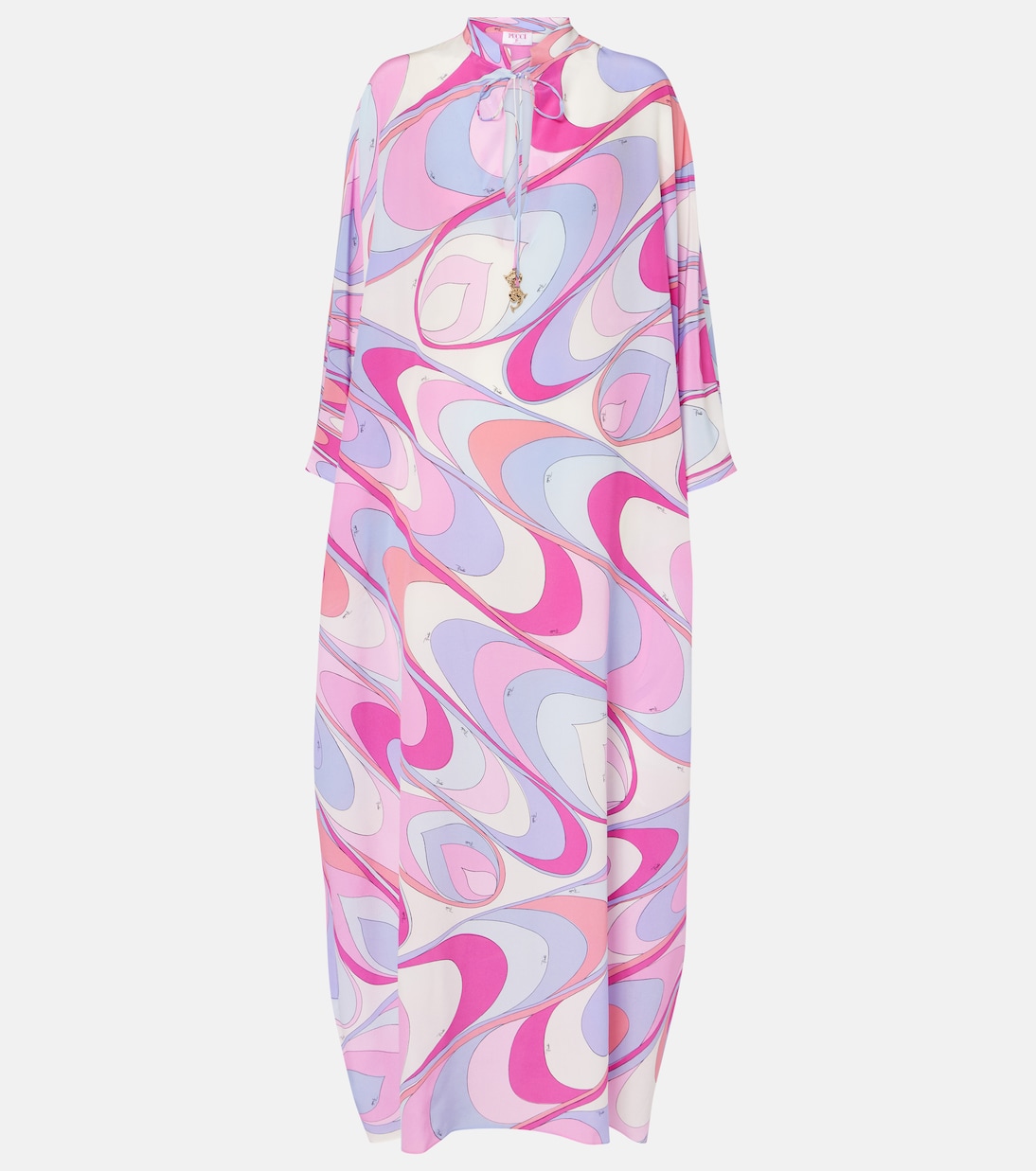 Caftano in seta crêpe de chine | Pucci
