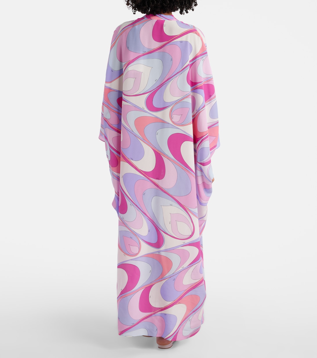 Caftano in seta crêpe de chine | Pucci