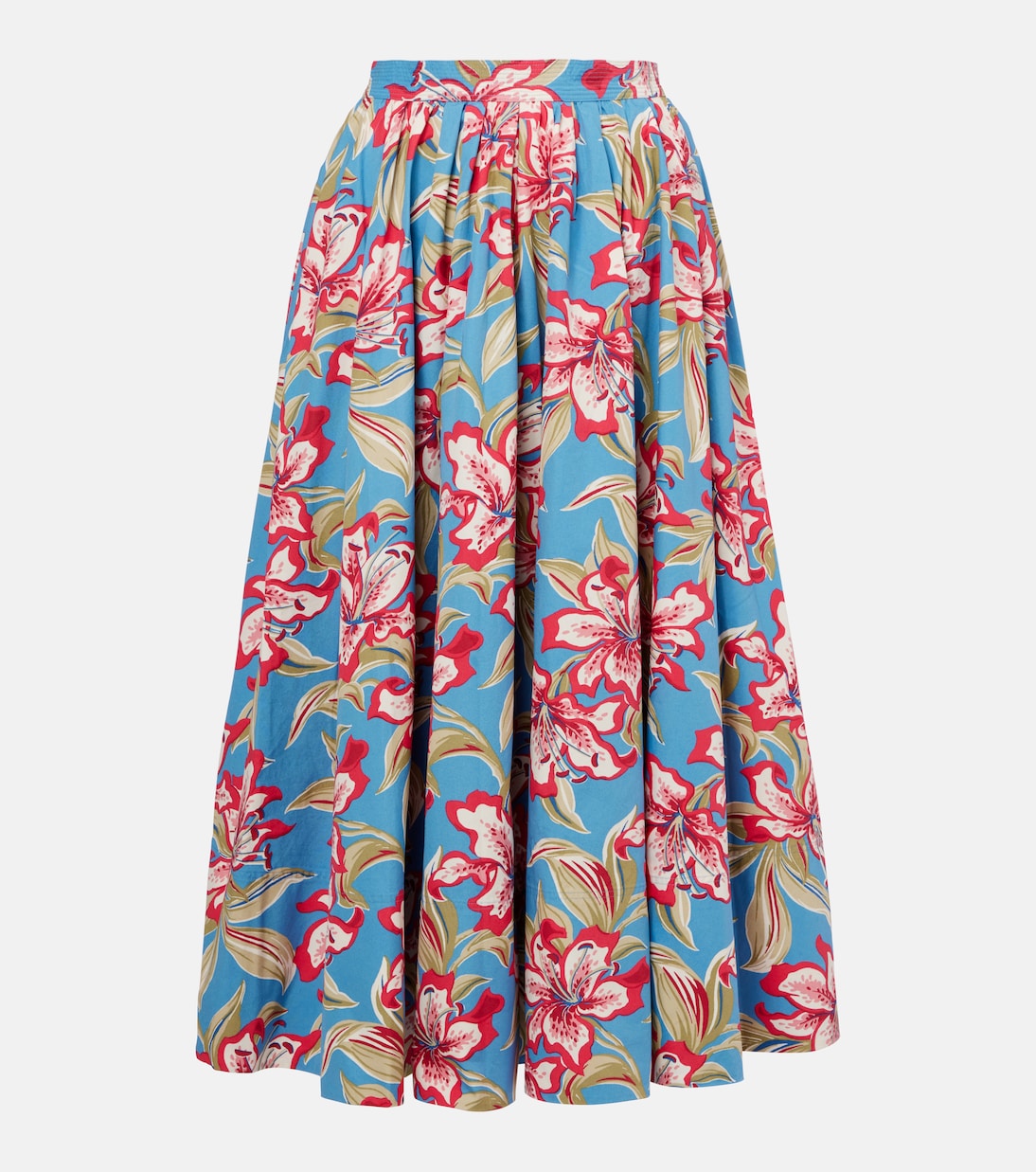 Gonna midi in cotone con stampa floreale | Polo Ralph Lauren