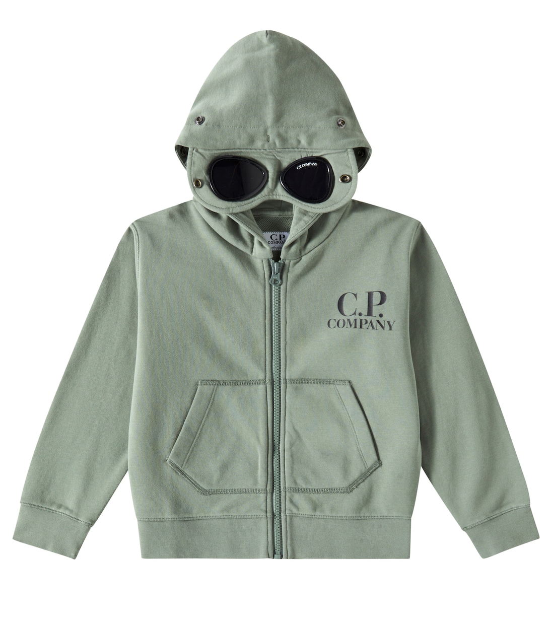 Sweat-shirt à capuche en coton à logo | C.P. Company Kids
