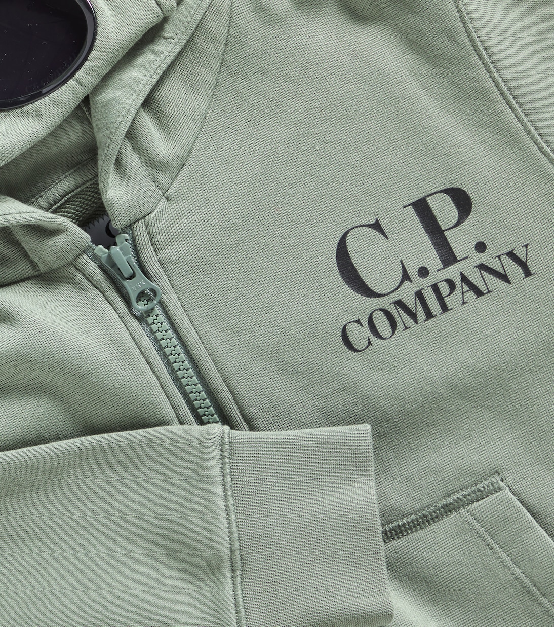 Sweat-shirt à capuche en coton à logo | C.P. Company Kids