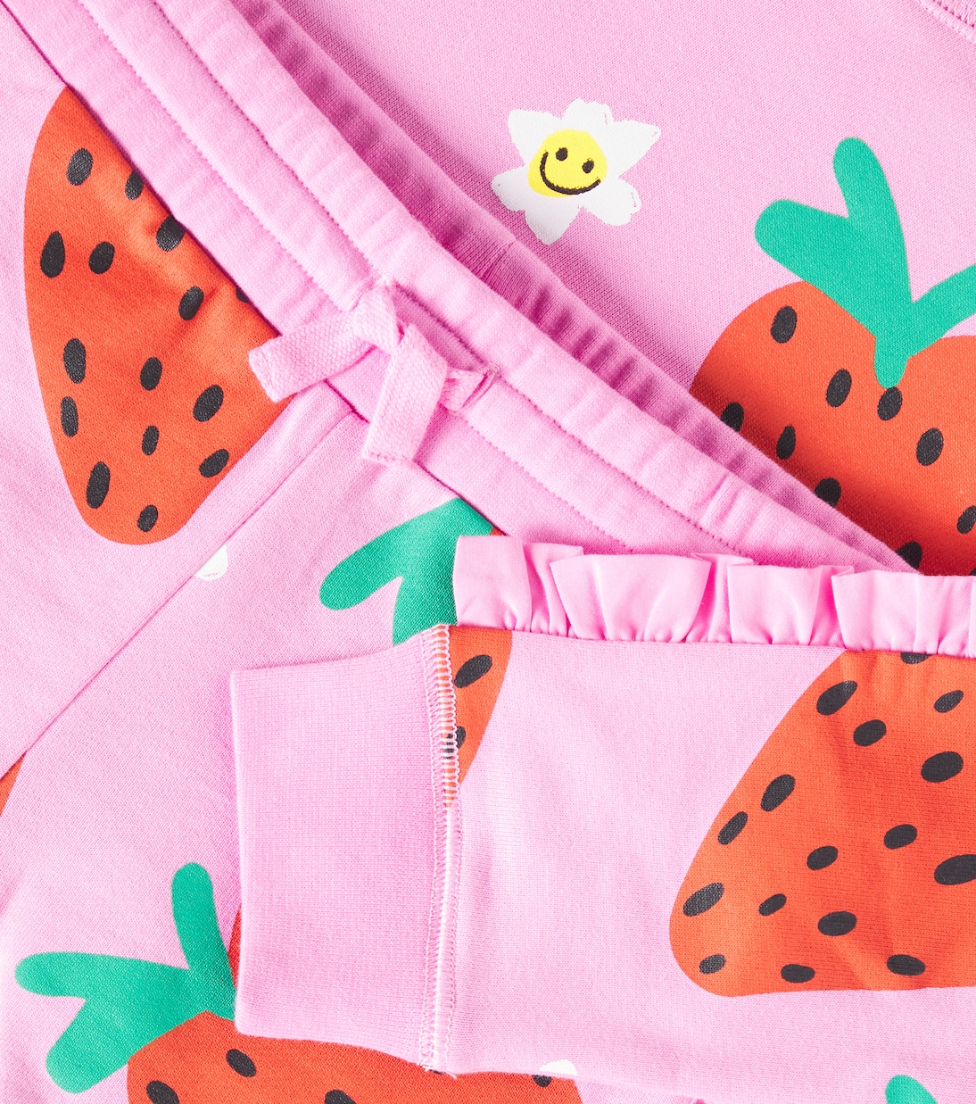Felpa e shorts in pile di cotone | Stella McCartney Kids