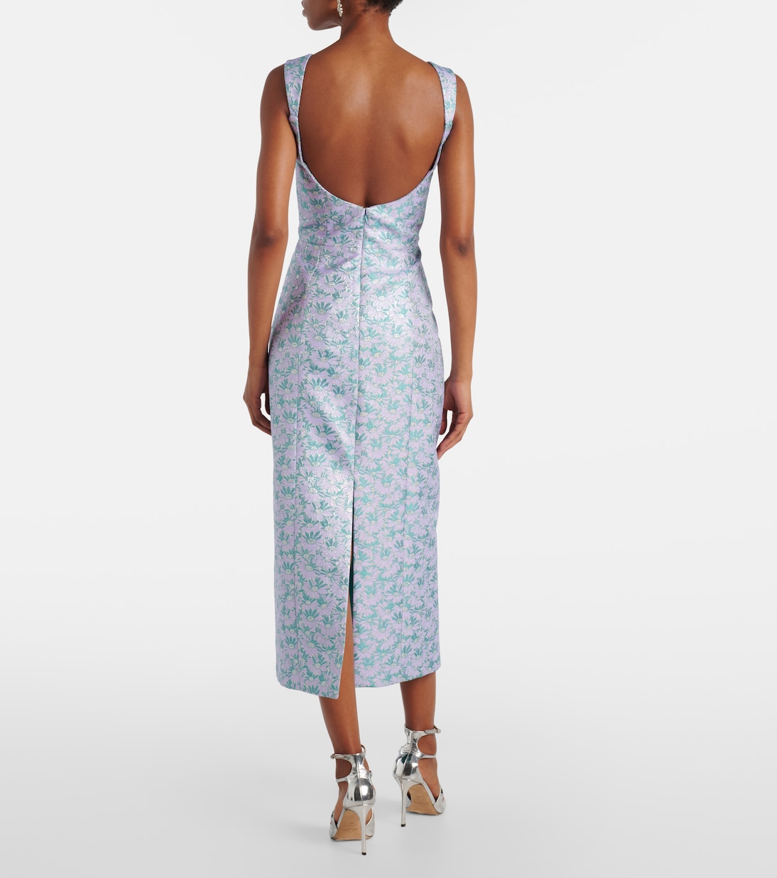 Abito midi Numa Daisy in broccato floreale | Markarian