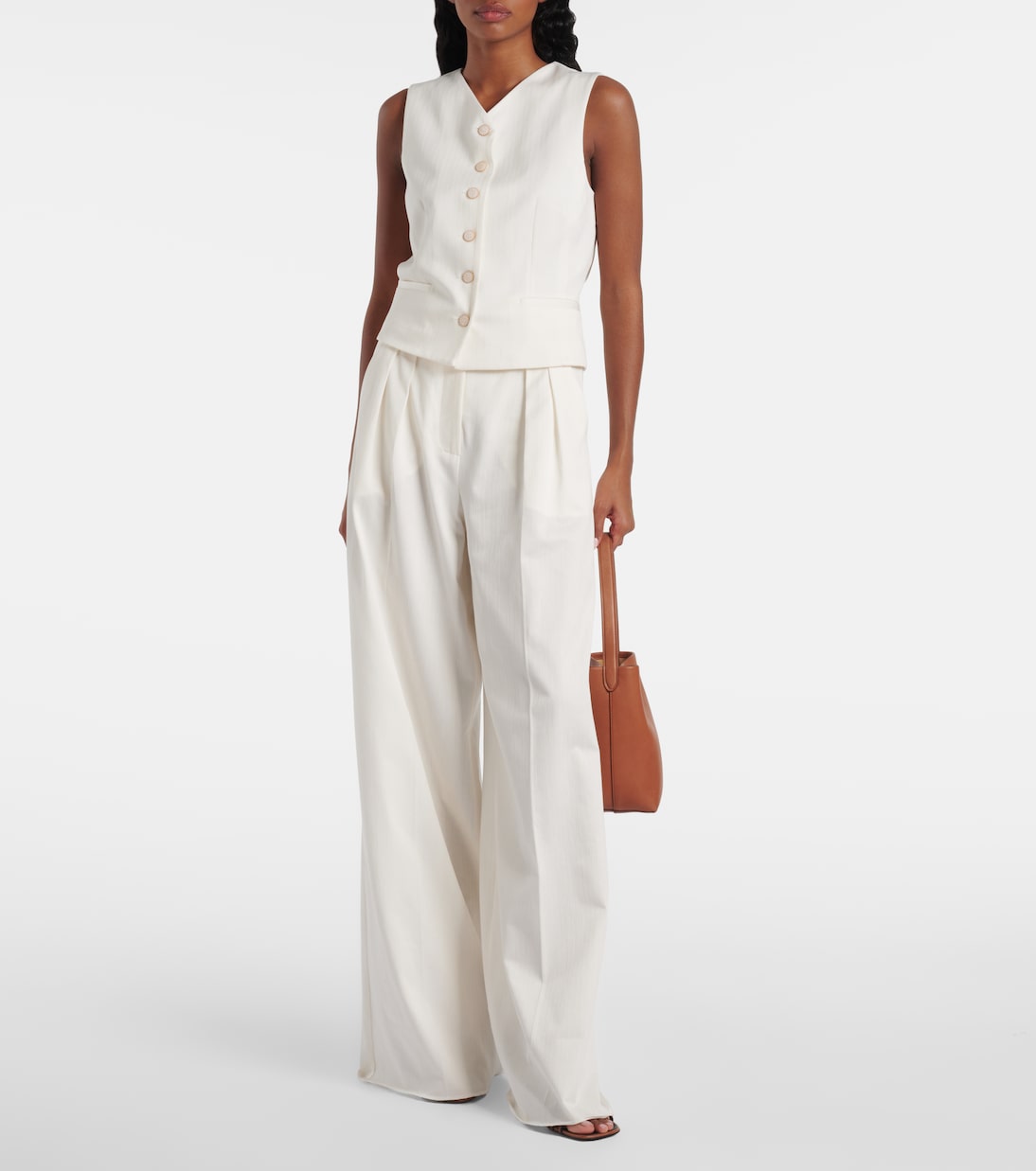 Pantaloni a gamba larga Chenzia in cotone | Max Mara