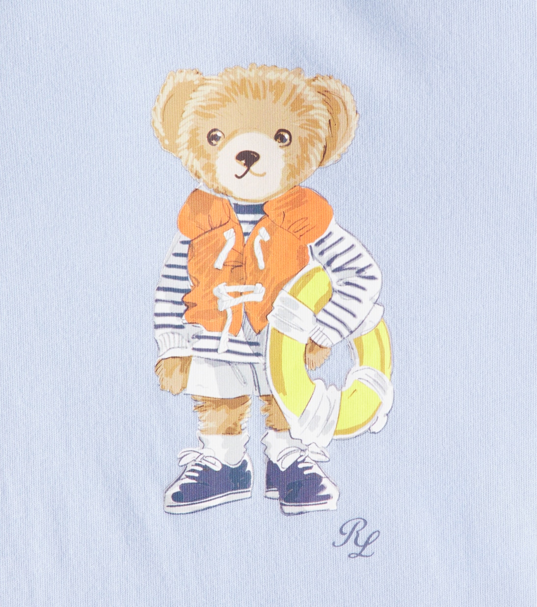 أفرول قصير من قطن جيرسيه لمولودة جديدة Polo Bear | Polo Ralph Lauren Kids