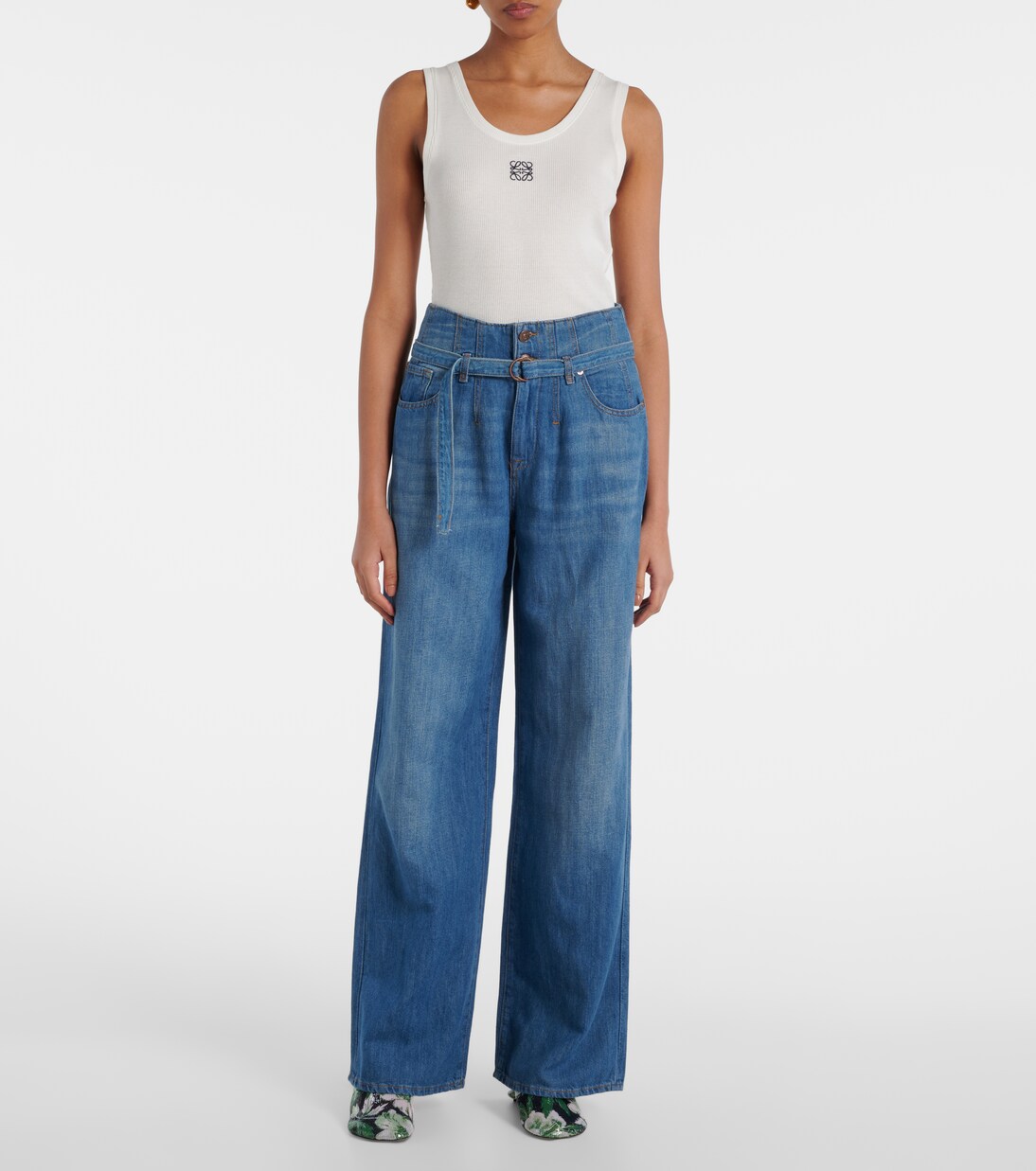 Jean Kansas a gamba larga e vita alta | 7 For All Mankind