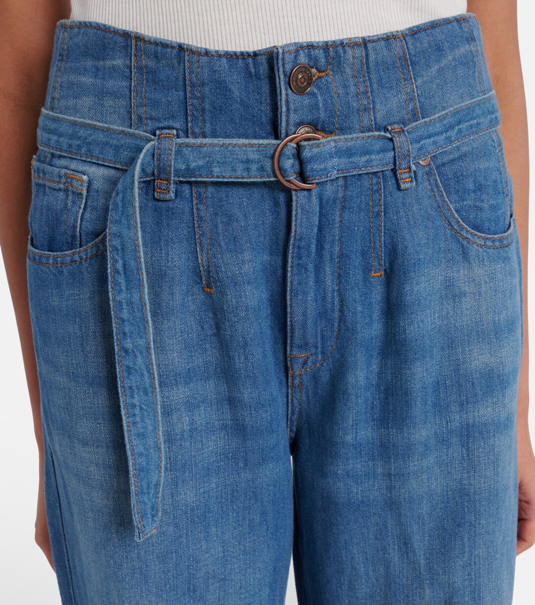 Jean Kansas a gamba larga e vita alta | 7 For All Mankind