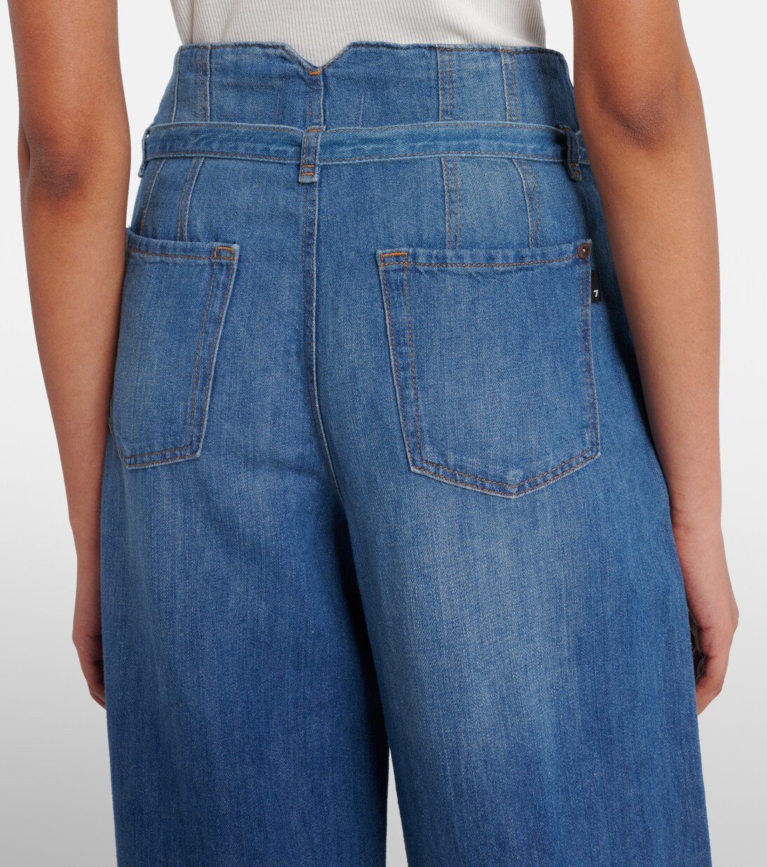 Jean Kansas a gamba larga e vita alta | 7 For All Mankind