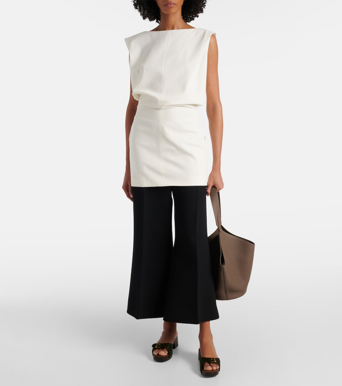 Walter cotton canvas flared pants | Khaite