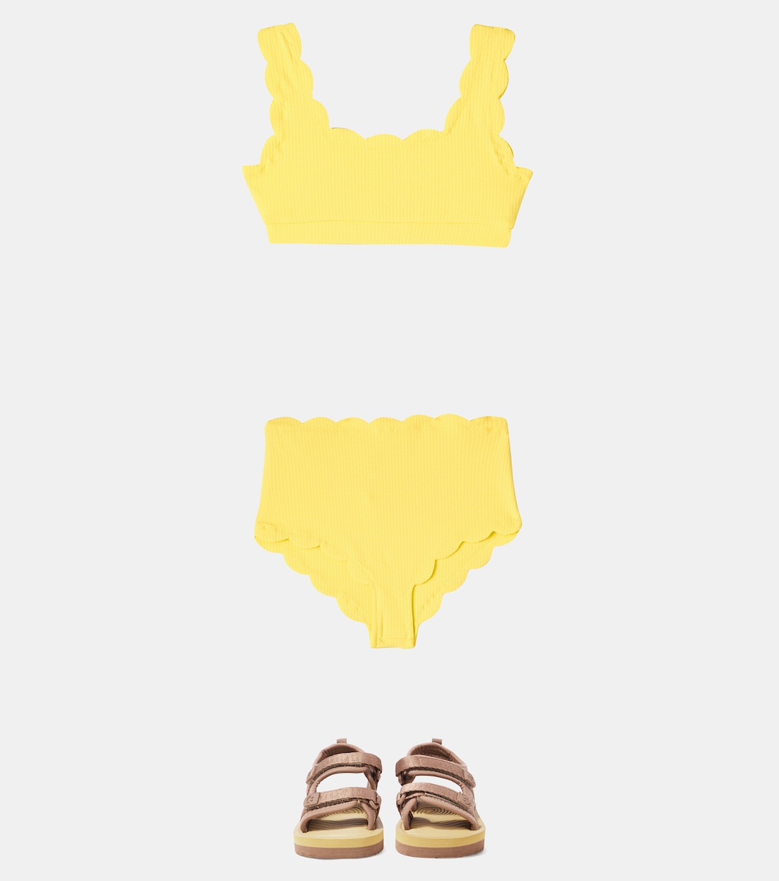 Santa Monica scalloped bikini bottoms | Marysia Bumby