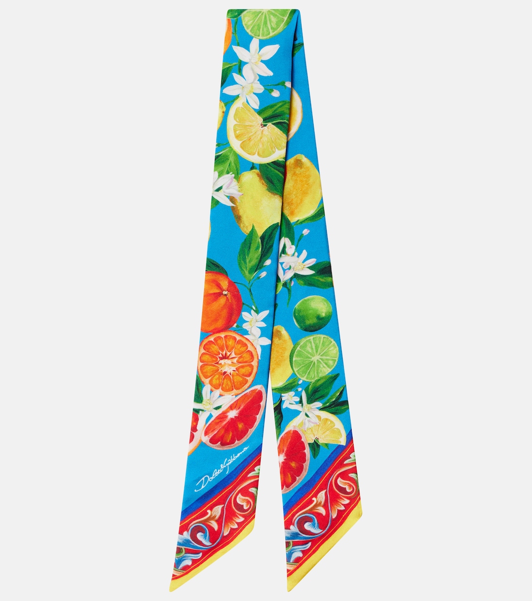 Printed silk twill scarf  | Dolce&Gabbana