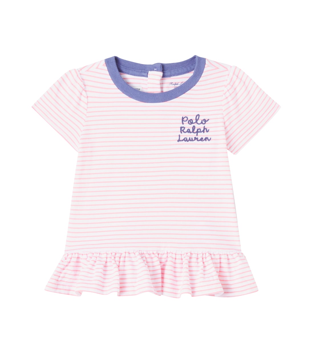 Baby - T-shirt in cotone a righe con volant | Polo Ralph Lauren Kids