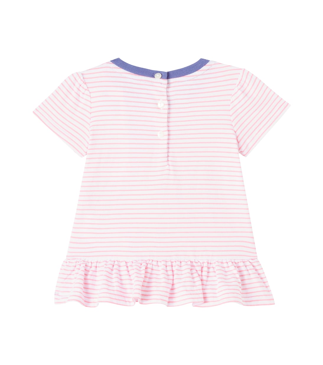 Baby - T-shirt in cotone a righe con volant | Polo Ralph Lauren Kids