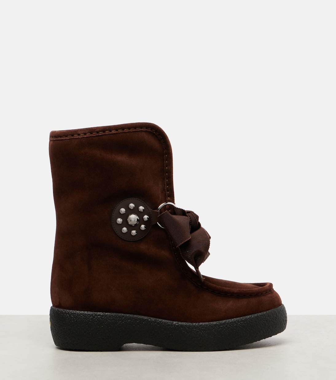 Snowish suede ankle boots | Valentino Garavani