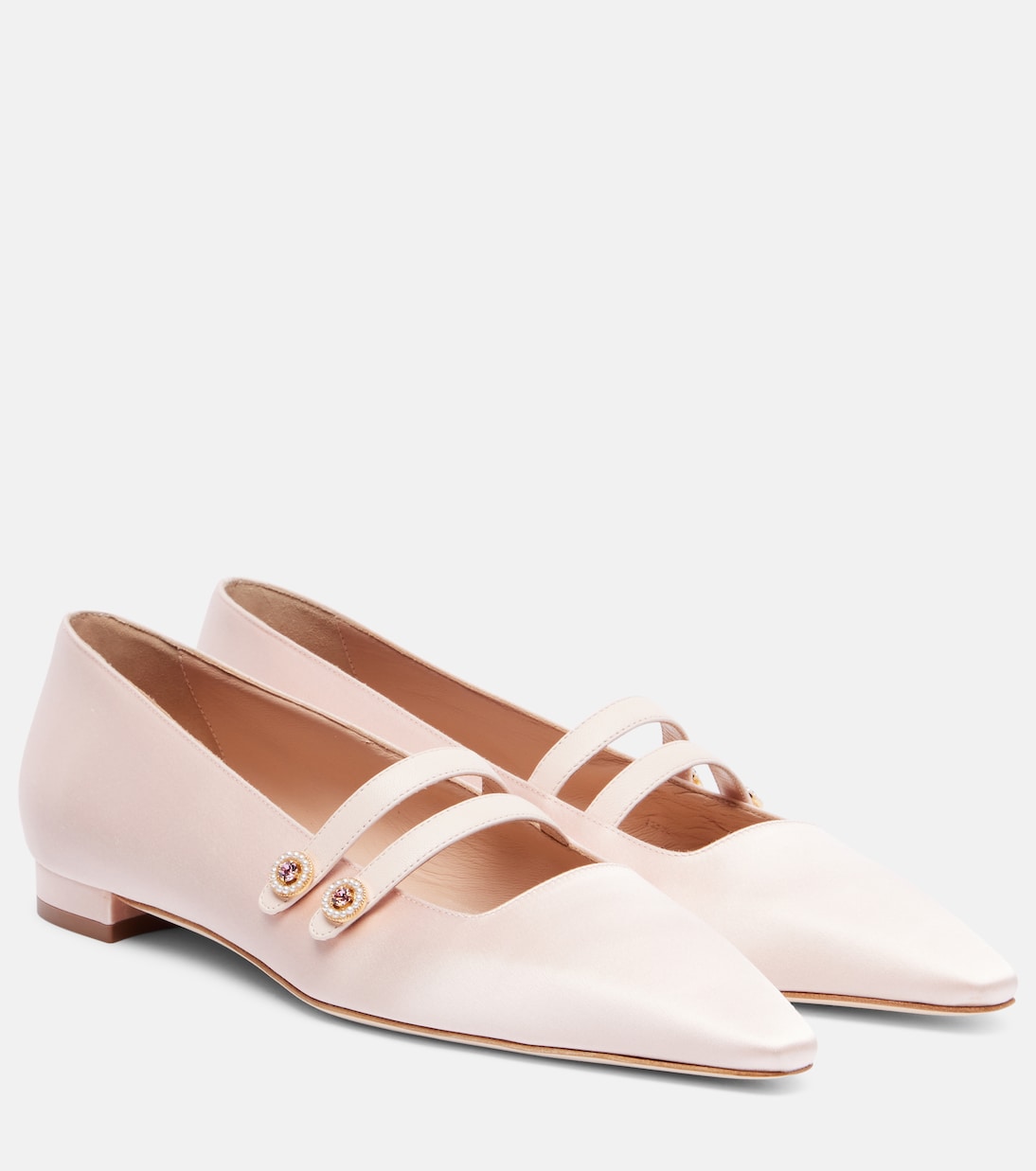 Ballerines Mary Jane Polmana en satin | Manolo Blahnik