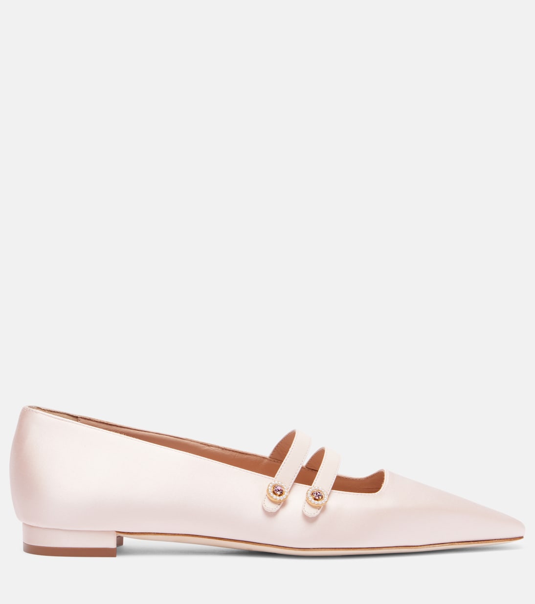 Ballerines Mary Jane Polmana en satin | Manolo Blahnik