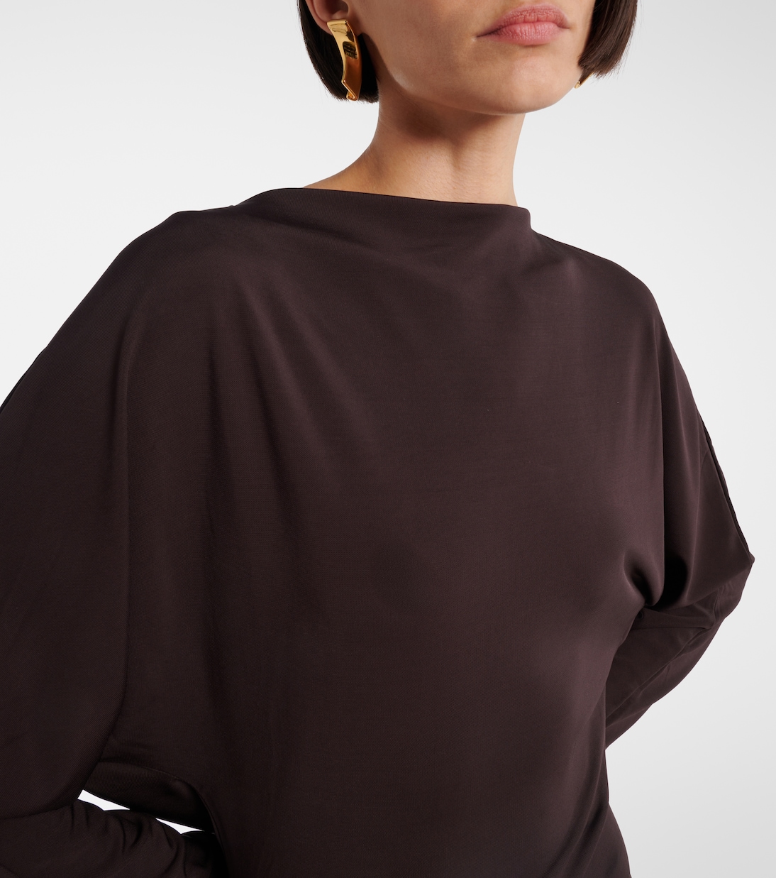 Luna draped openback jersey minidress | Christopher Esber