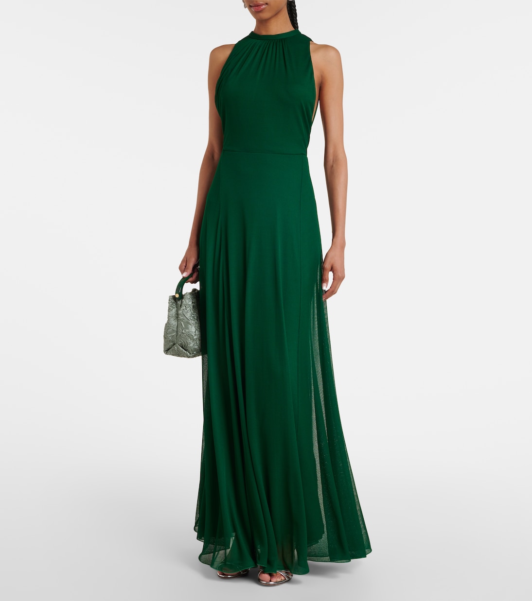 Carnet mesh jersey maxi dress | Max Mara
