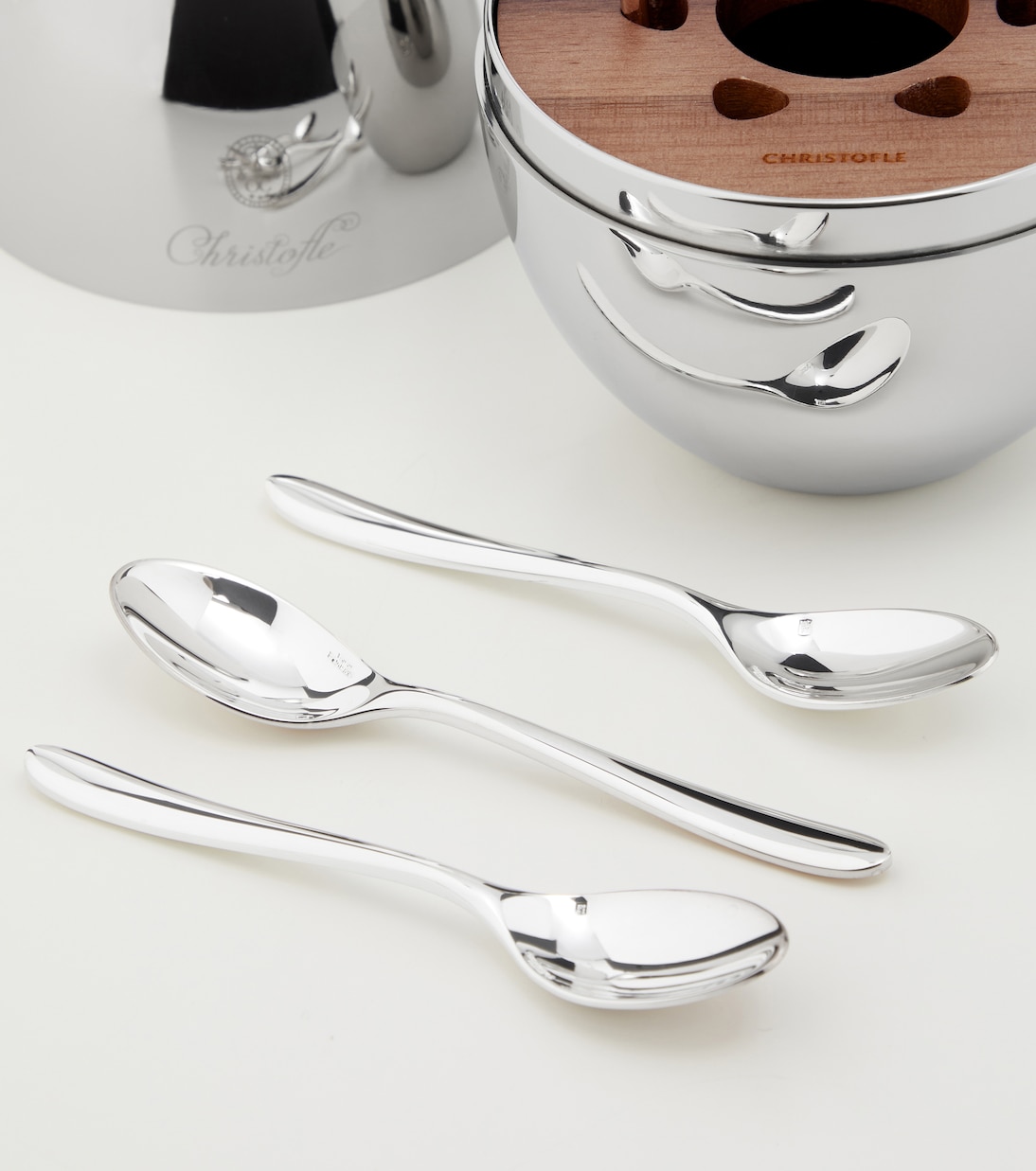 Set de 6 cuillères à expresso Mood Coffee en plaqué argent | Christofle