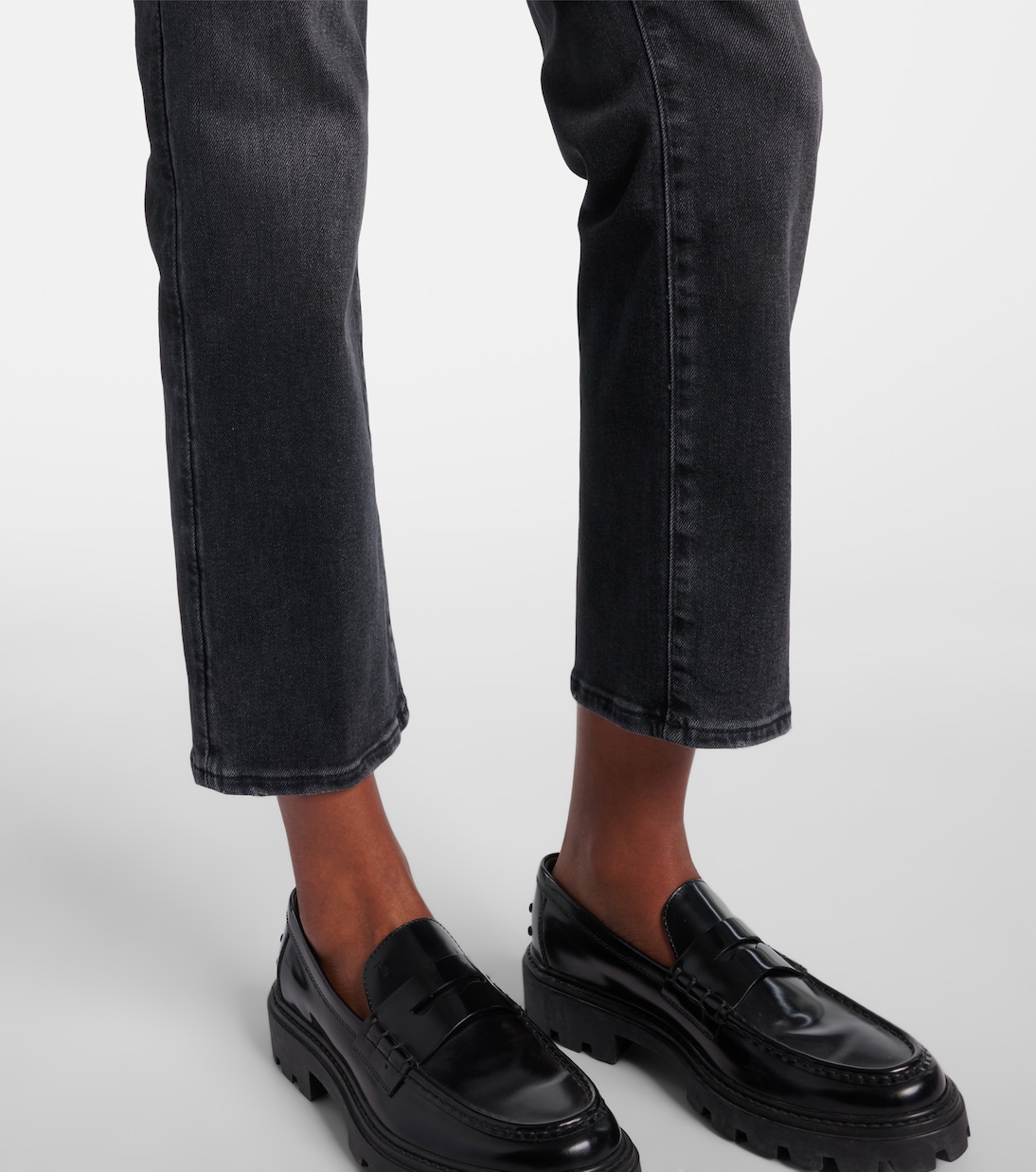 Calie Straight cropped mid-rise straight jeans | 7 For All Mankind